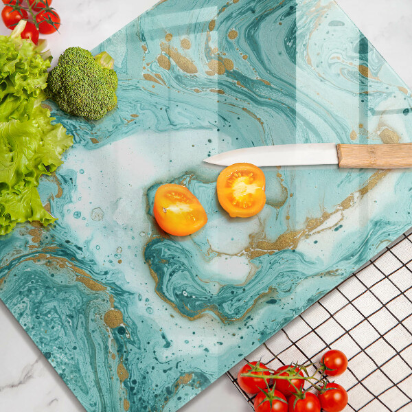 Herd abdeckplatte Blaue Abstraktion