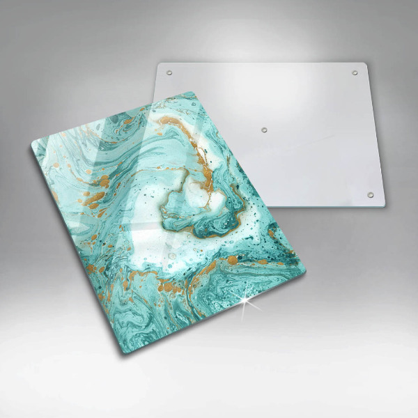 Herd abdeckplatte Blaue Abstraktion