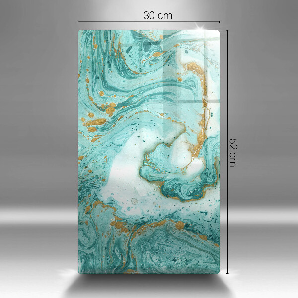 Herd abdeckplatte Blaue Abstraktion