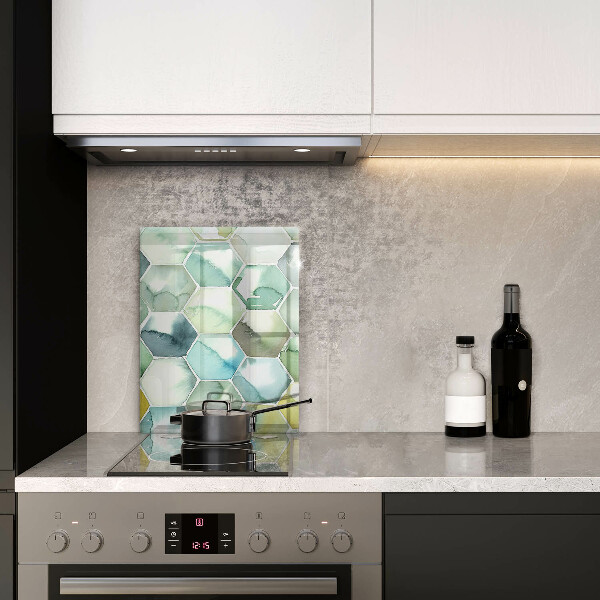 Herd abdeckplatte Aquarell-Sechsecke