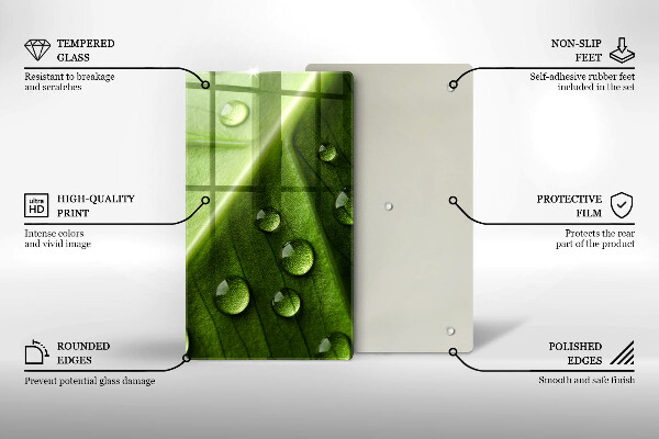Herd abdeckplatte Naturtau und Blatt