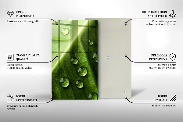 Herd abdeckplatte Naturtau und Blatt