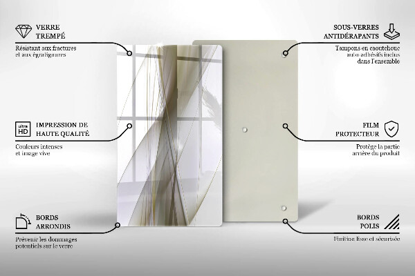 Herd abdeckplatte Abstraktes Liniendesign