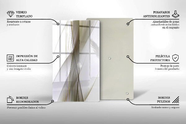 Herd abdeckplatte Abstraktes Liniendesign