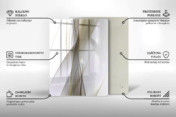 Herd abdeckplatte Abstraktes Liniendesign