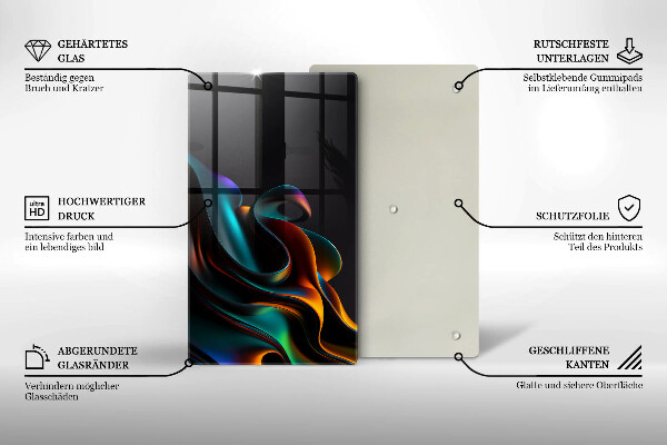 Herd abdeckplatte Bunte Abstraktion