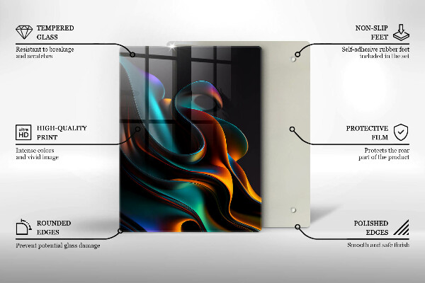 Herd abdeckplatte Bunte Abstraktion