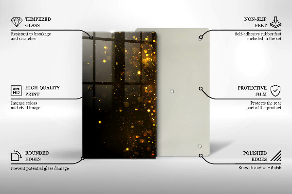 Schutz für induktionskochfeld Goldglitter