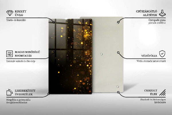 Schutz für induktionskochfeld Goldglitter