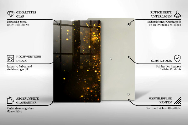 Schutz für induktionskochfeld Goldglitter