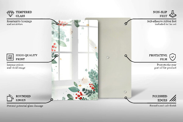 Herd abdeckplatte Aquarellblätter