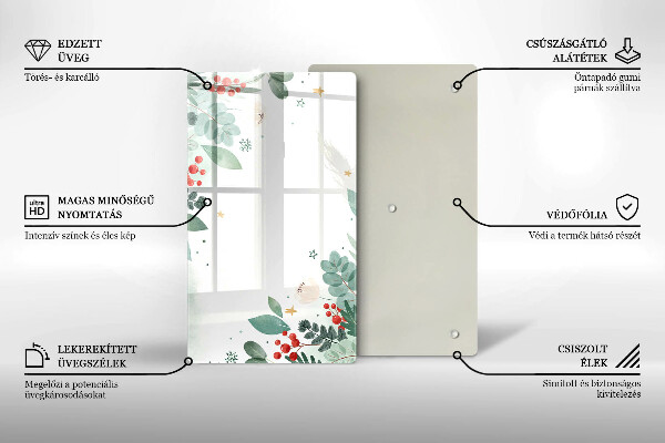 Herd abdeckplatte Aquarellblätter