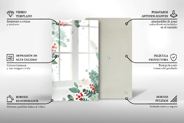 Herd abdeckplatte Aquarellblätter