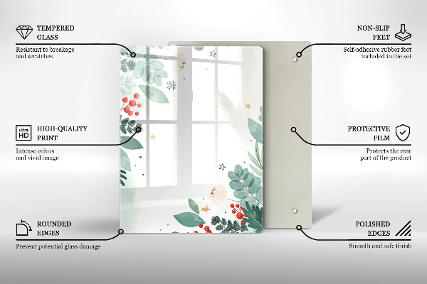 Herd abdeckplatte Aquarellblätter