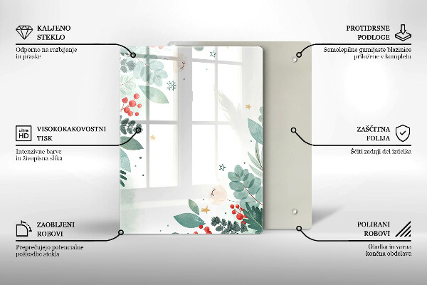 Herd abdeckplatte Aquarellblätter