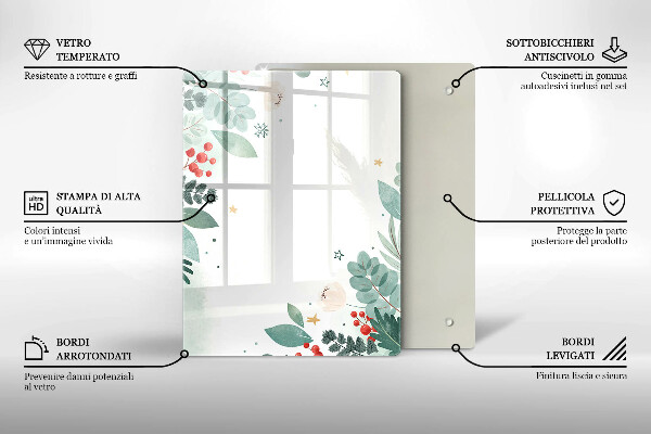 Herd abdeckplatte Aquarellblätter