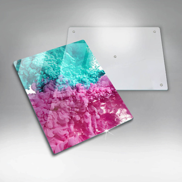 Schutz für induktionskochfeld Türkisrosa Rauch