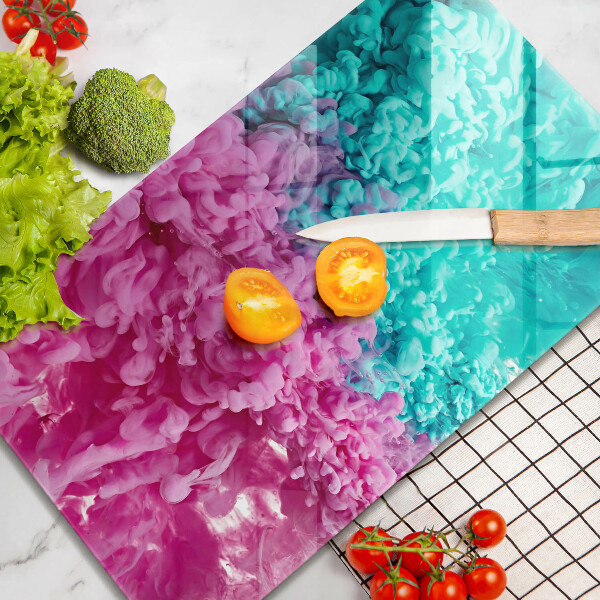 Schutz für induktionskochfeld Türkisrosa Rauch