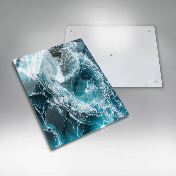 Schutz für induktionskochfeld Schäumende Wasserwellen