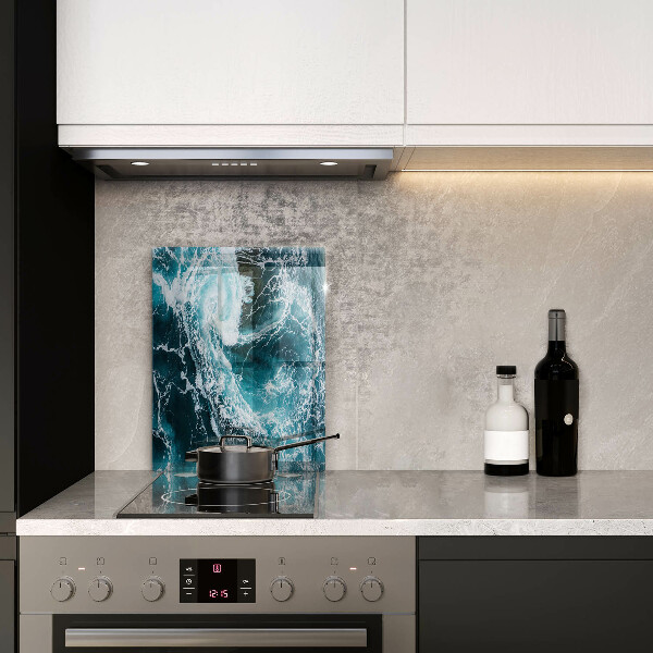 Schutz für induktionskochfeld Schäumende Wasserwellen