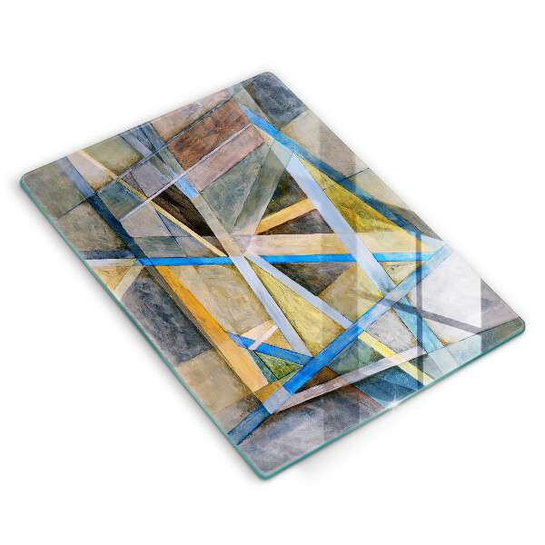 Herd abdeckplatte Gemalte Linienabstraktion