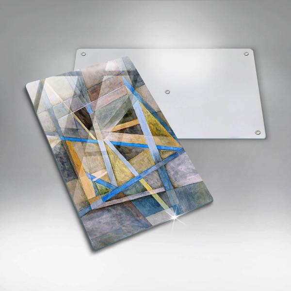 Herd abdeckplatte Gemalte Linienabstraktion