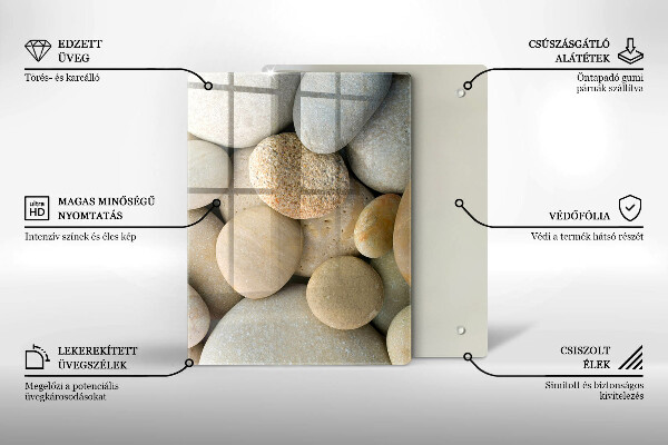 Herd abdeckplatte Muster aus ovalen Steinen