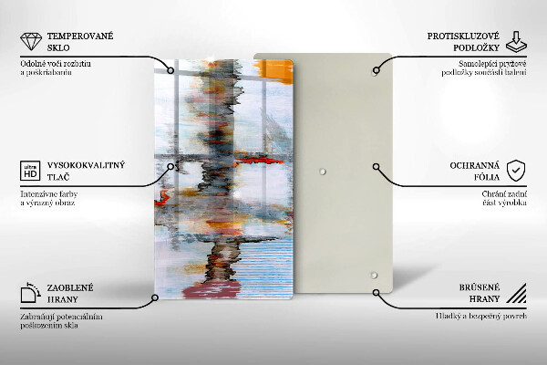 Herd abdeckplatte Abstraktionsfarben