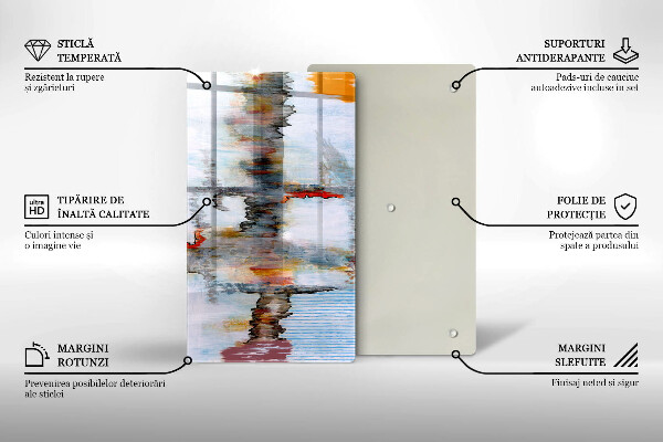 Herd abdeckplatte Abstraktionsfarben