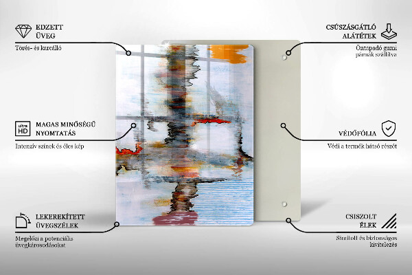 Herd abdeckplatte Abstraktionsfarben