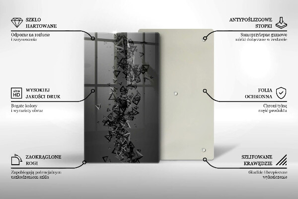 Herd abdeckplatte Abstrakte 3D-Formen