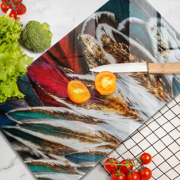 Herd abdeckplatte Boho-Vogelfedern