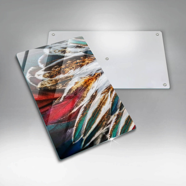 Herd abdeckplatte Boho-Vogelfedern