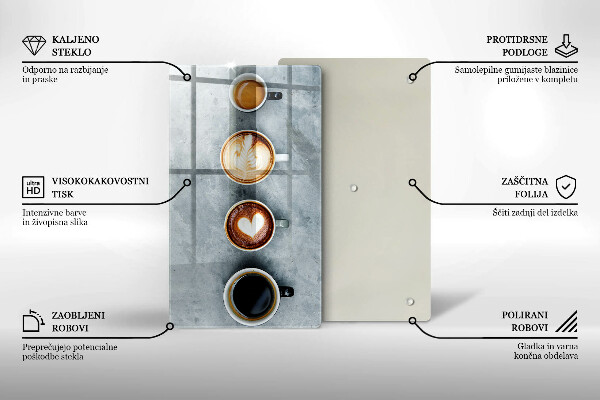 Herd abdeckplatte Küche - Kaffeetassen
