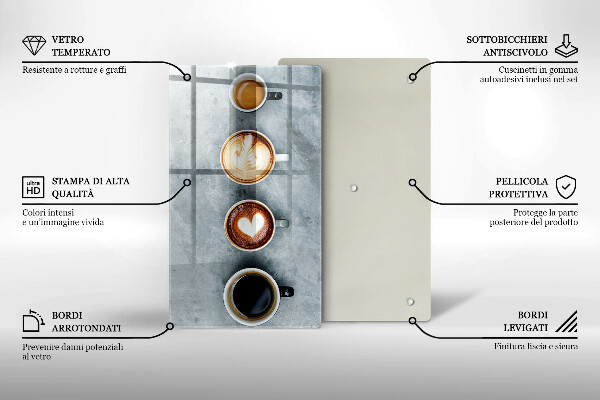 Herd abdeckplatte Küche - Kaffeetassen