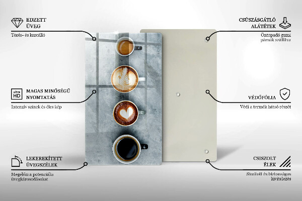 Herd abdeckplatte Küche - Kaffeetassen