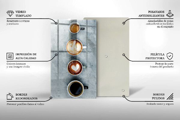 Herd abdeckplatte Küche - Kaffeetassen
