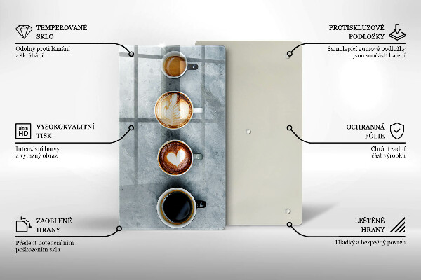 Herd abdeckplatte Küche - Kaffeetassen