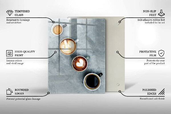 Herd abdeckplatte Küche - Kaffeetassen