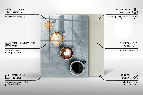 Herd abdeckplatte Küche - Kaffeetassen