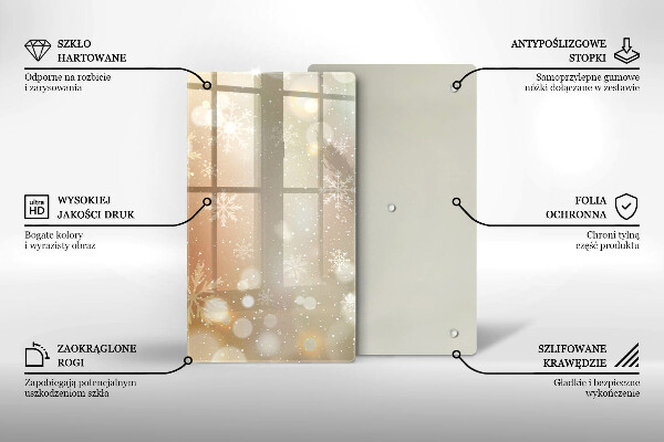 Herd schutzplatte Schneeflocken