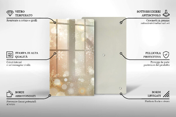 Herd schutzplatte Schneeflocken