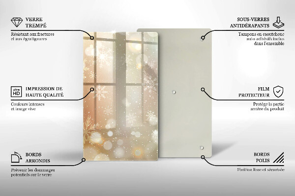 Herd schutzplatte Schneeflocken