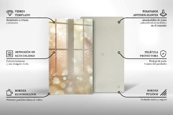 Herd schutzplatte Schneeflocken