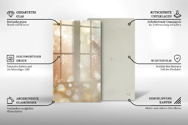 Herd schutzplatte Schneeflocken