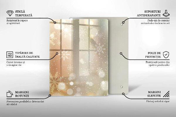 Herd schutzplatte Schneeflocken