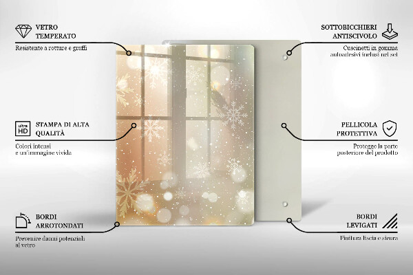 Herd schutzplatte Schneeflocken