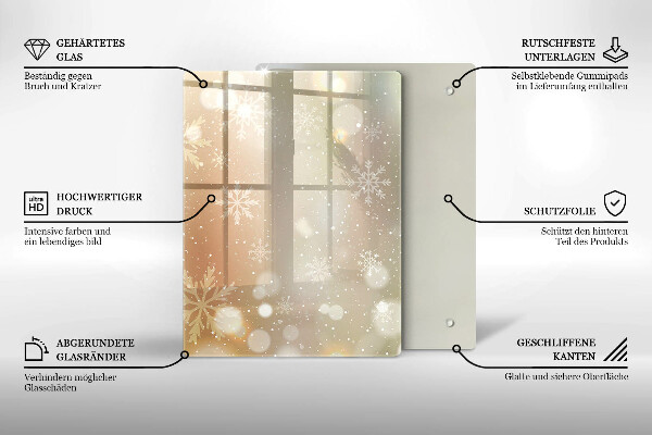 Herd schutzplatte Schneeflocken