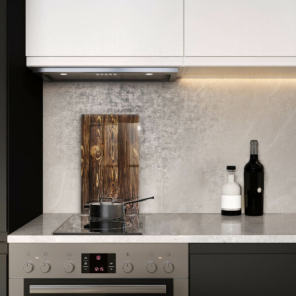 Herd schutzplatte Holzstruktur