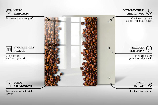 Herd schutzplatte Kaffeebohnen